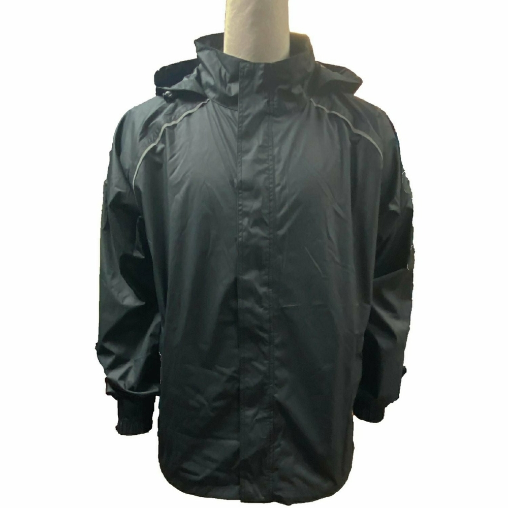 Ozark Trail Black Hooded Men's Packaway Jacket